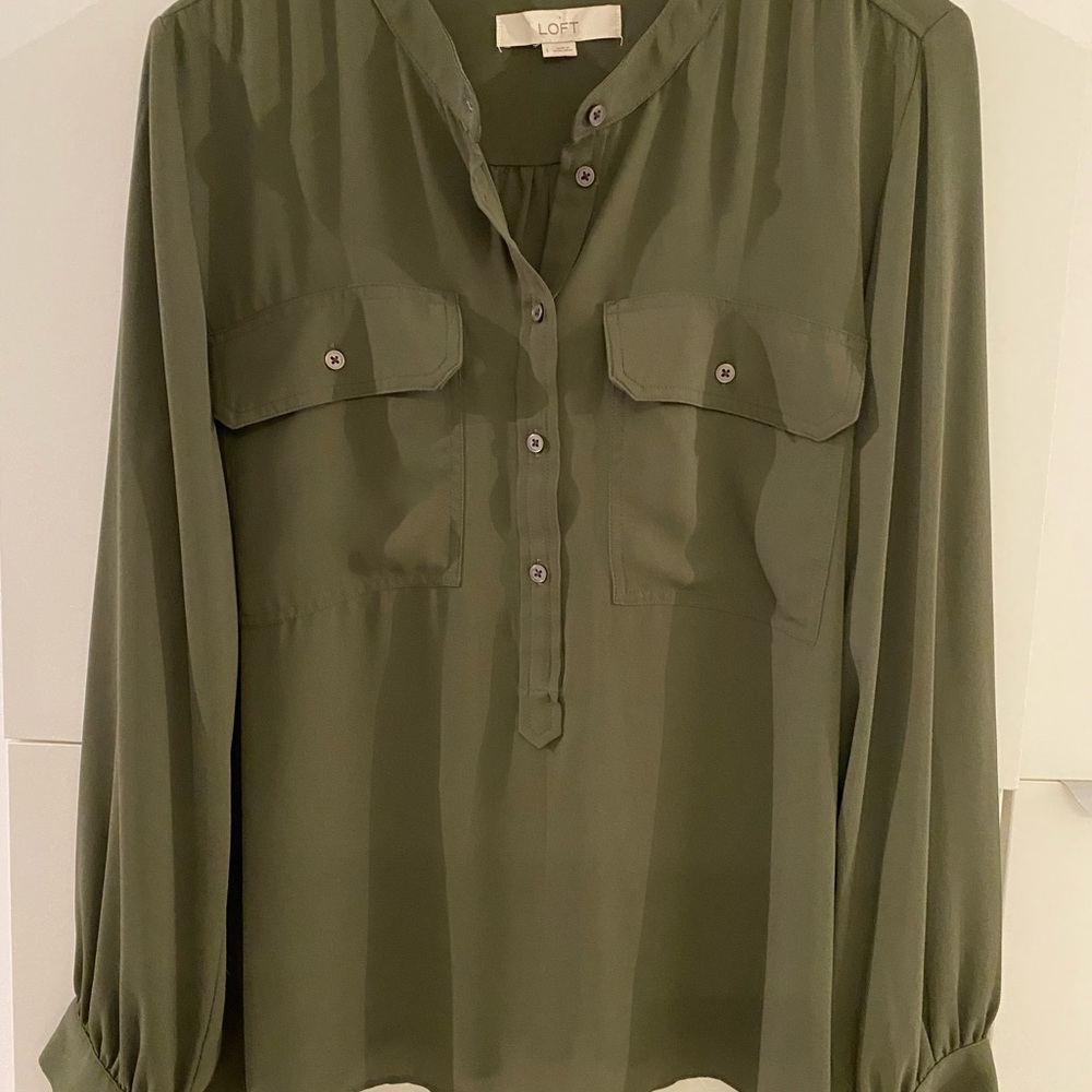 LOFT size large army green